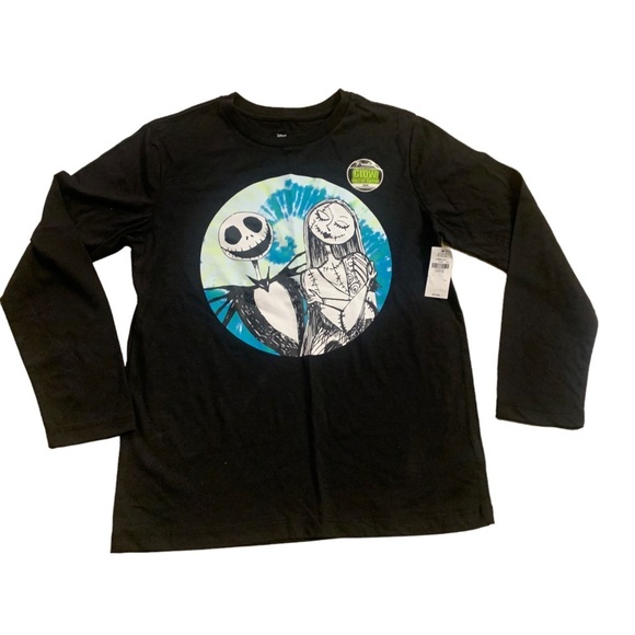 Disney | Tim Burtons The Nightmare Before Christmas Size Large Black Long Sleeve - Picture 6 of 9